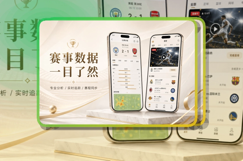 轻量下载 · 手机追赛服务 · 数据复盘更有条理界面展示